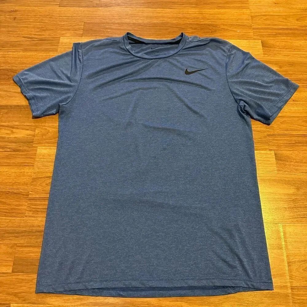 Nike Dri-Fit Blue Short Sleeve T-shirt | Men Size Large